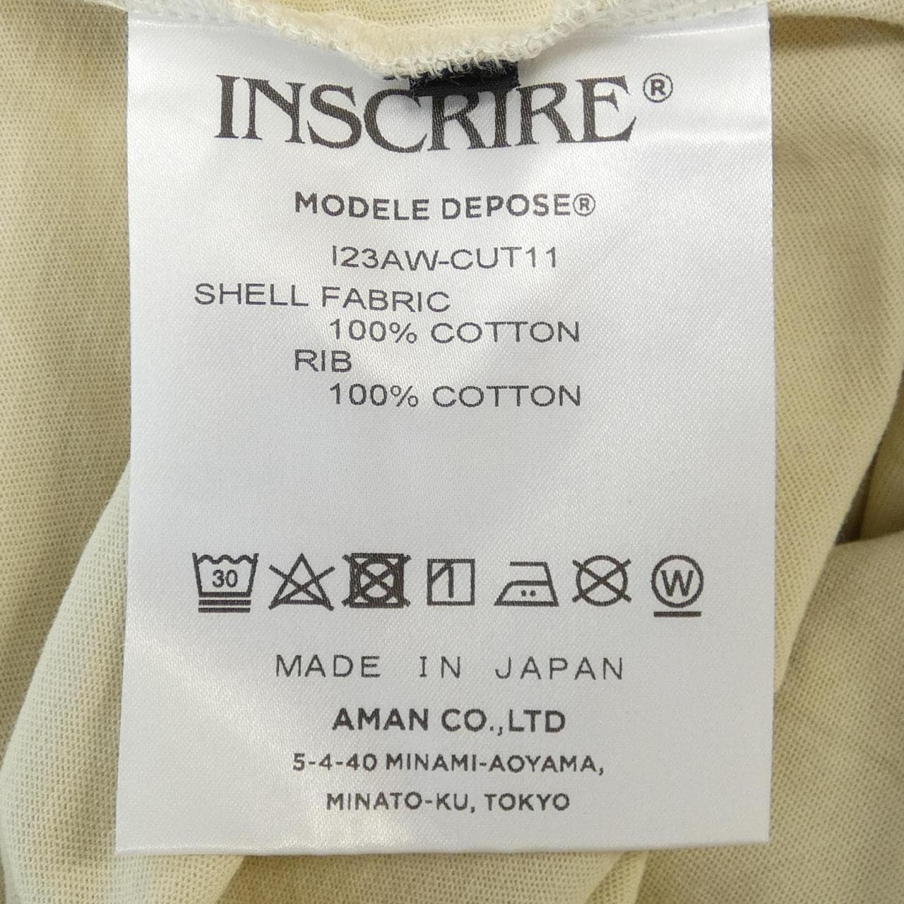 アンスクリア INSCRIRE トップス