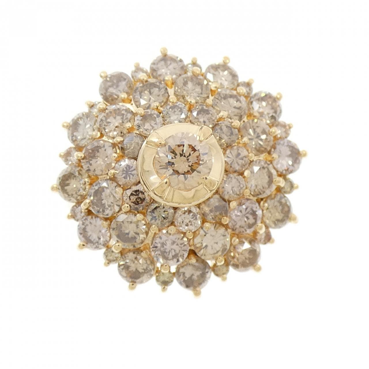 K18YG ダイヤモンド リング 3.20CT