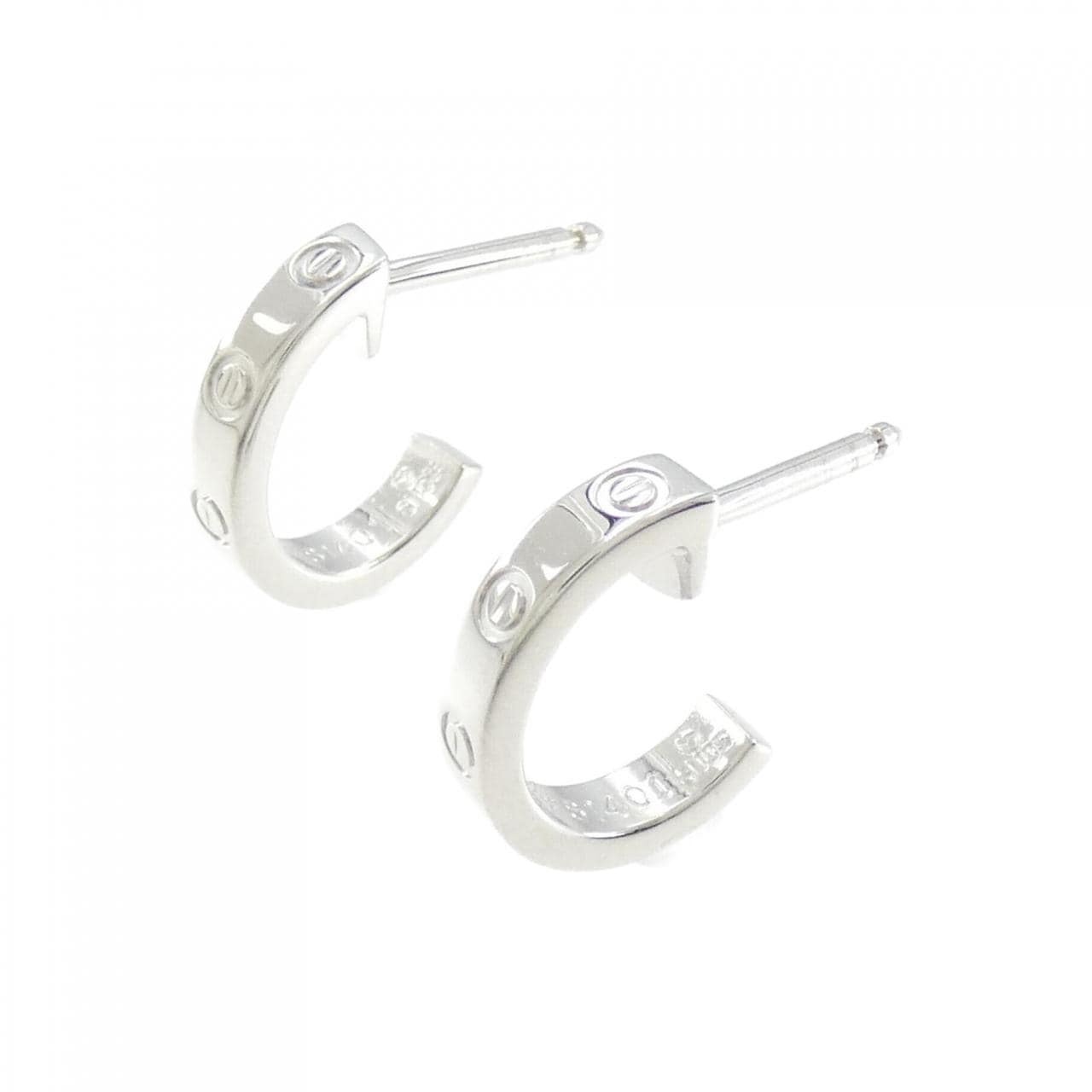 CRB8301424 - LOVE single earring - White gold, diamond - Cartier