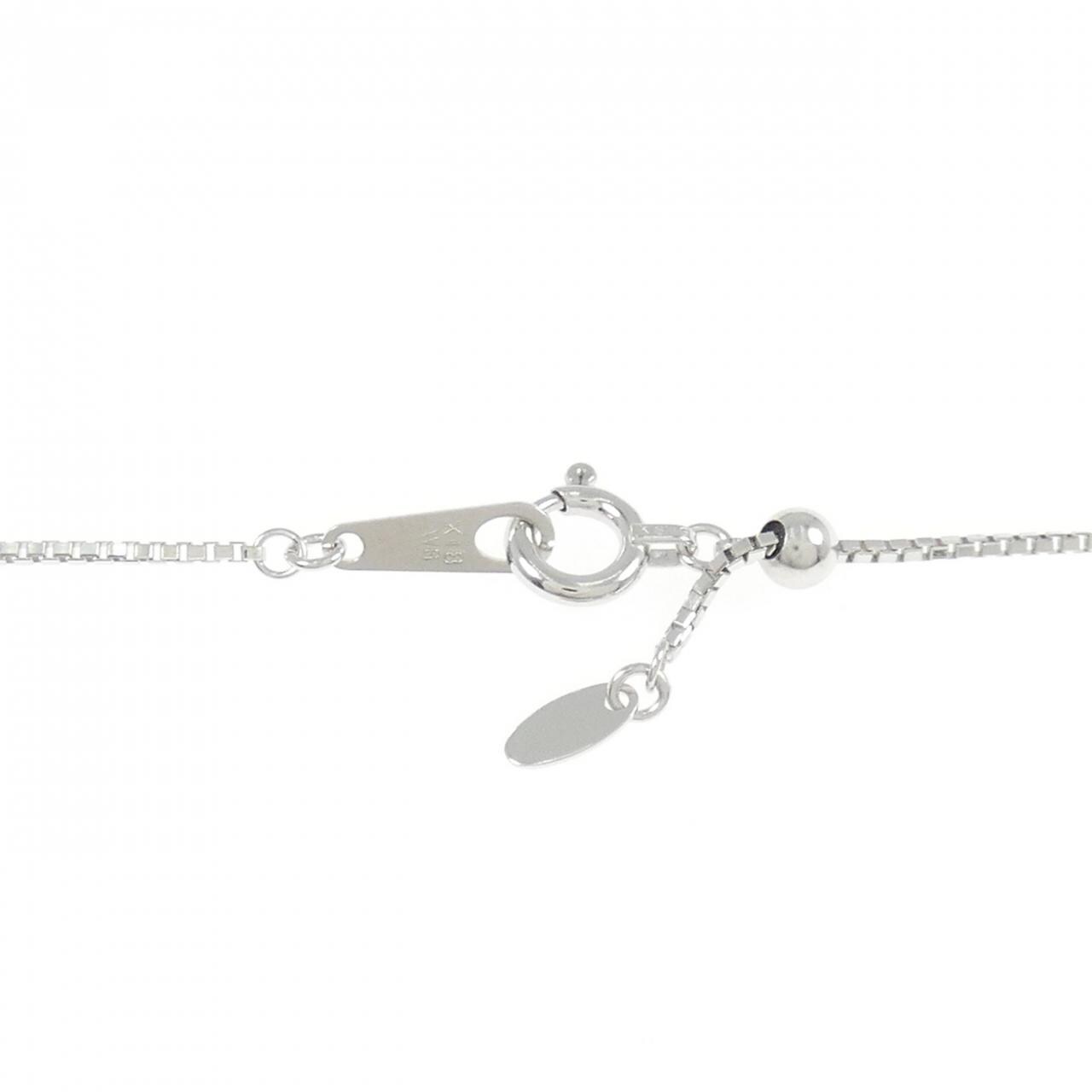 K18WG ダイヤモンド ネックレス 1.38CT
