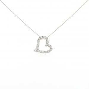 PT900/PT850 ハート ダイヤモンド ネックレス 1.01CT