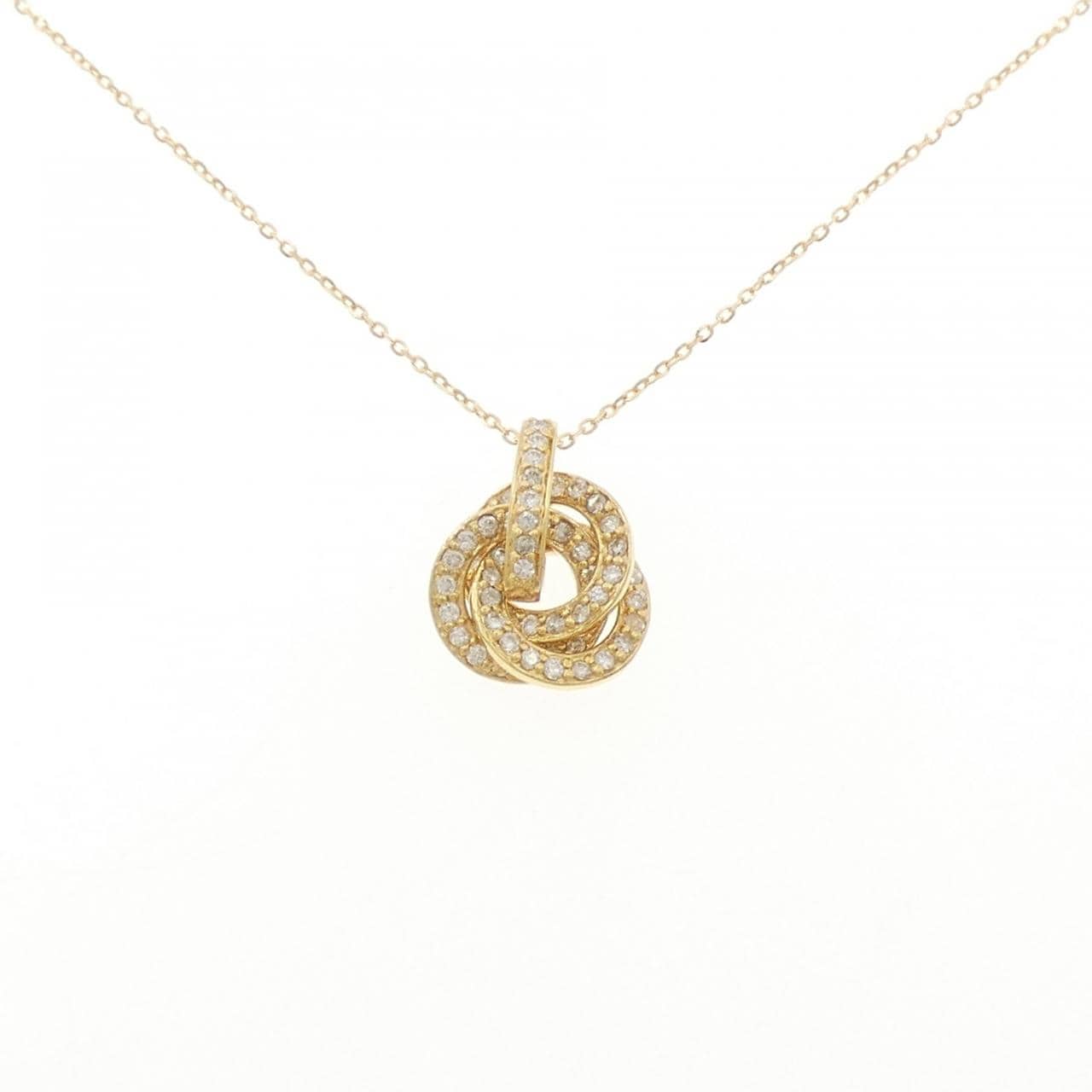 K18YG ダイヤモンド ネックレス 0.35CT
