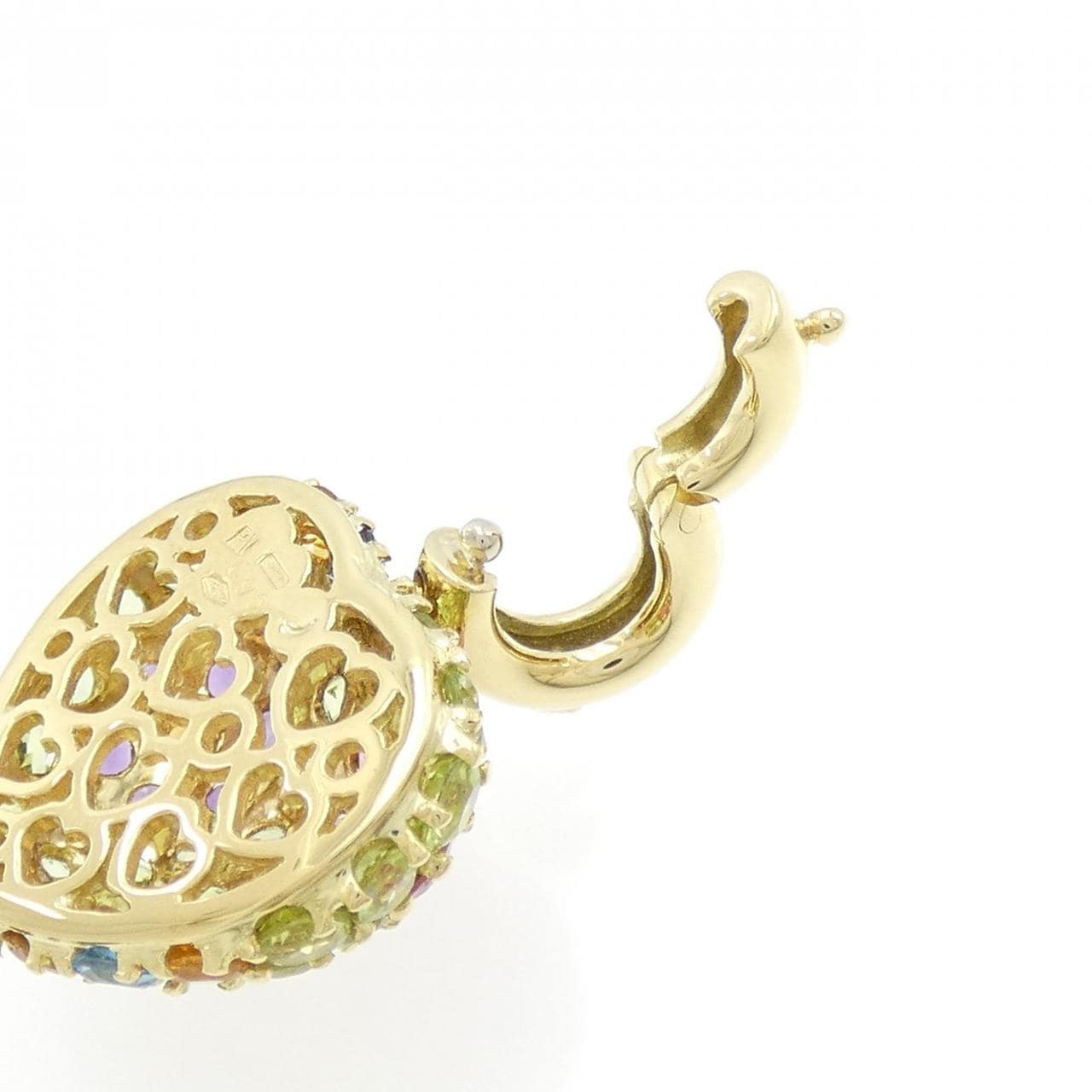 PONTE VECCHIO Heart x Flower Color Stone Pendant
