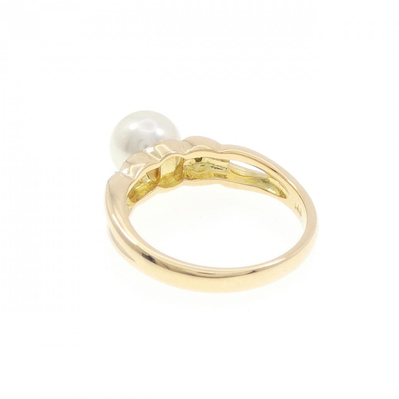 K18YG アコヤパール リング 7.3mm