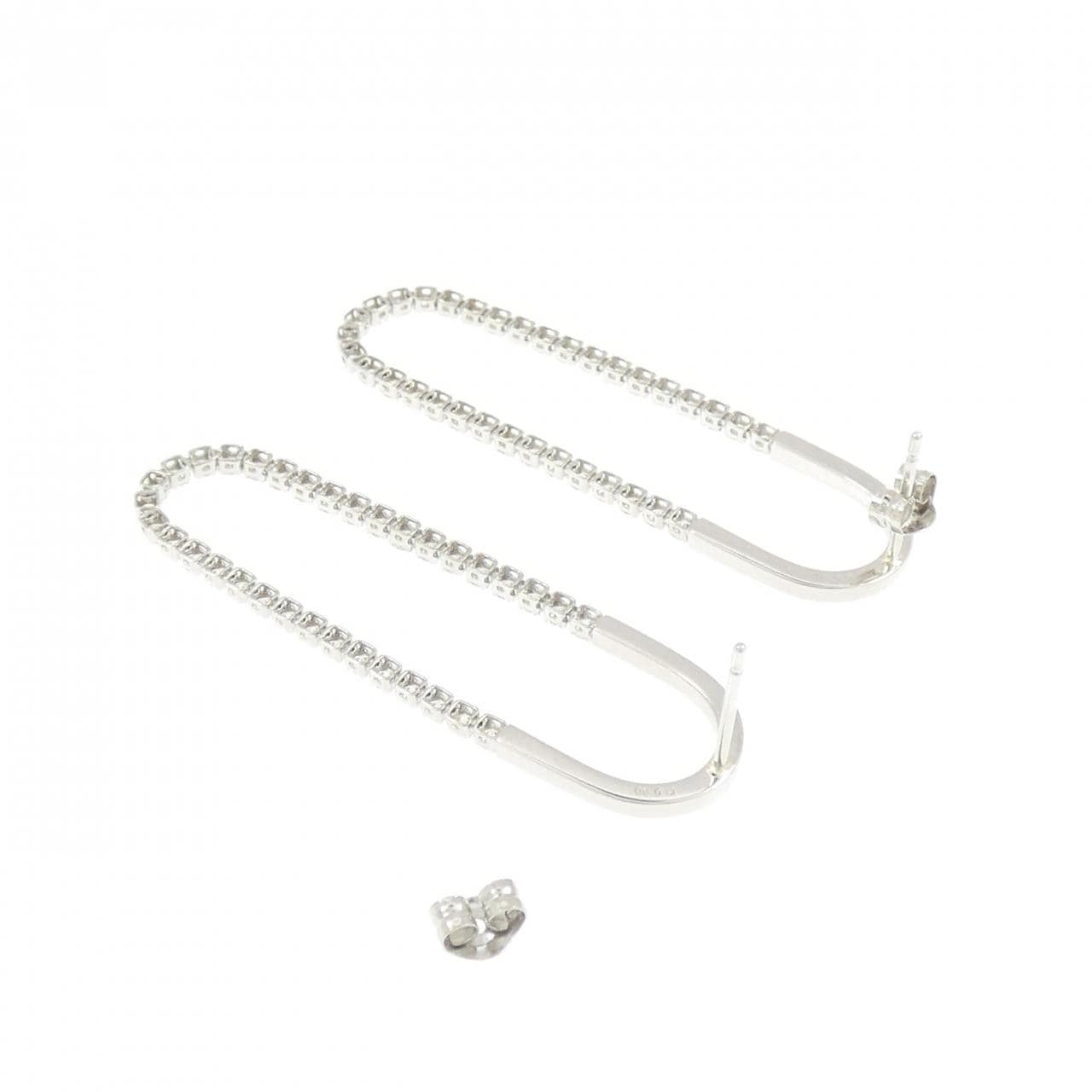 アーカー シャンデリアフープ ピアス 0.80CT