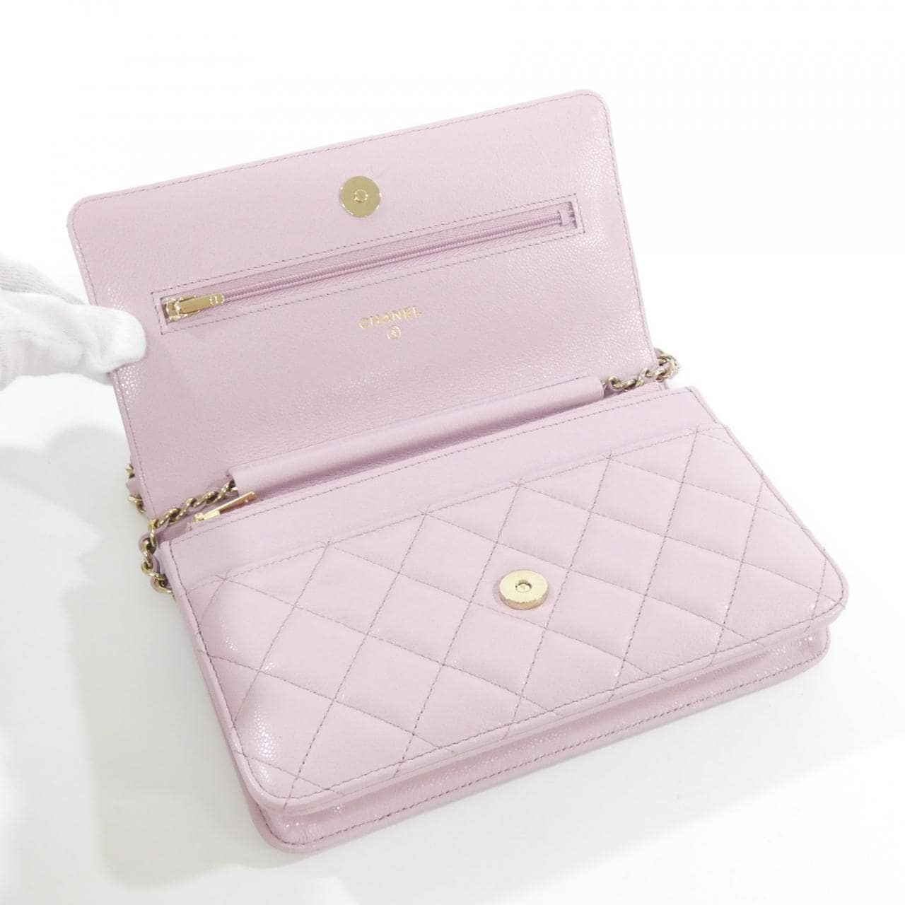 シャネル タイムレスクラシック ライン AP0250 チェーンウォレット