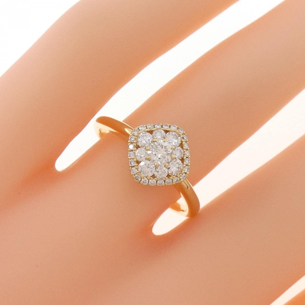 K18YG ダイヤモンド リング 0.50CT