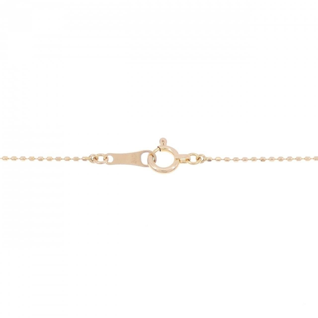 K18PG ハート パヴェ ダイヤモンド ネックレス 0.50CT