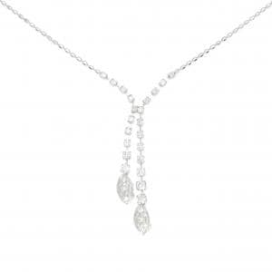 K18WG ダイヤモンド ネックレス 0.75CT