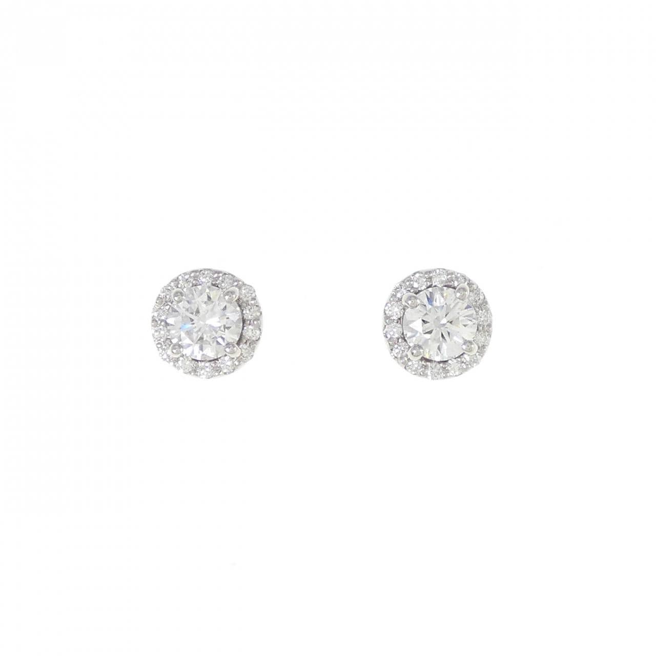 【リメイク】PT/ST ダイヤモンド ピアス 0.308CT 0.328CT D VS2 VG