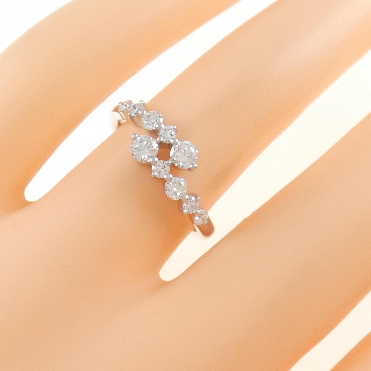 K18WG ダイヤモンド リング 0.50CT