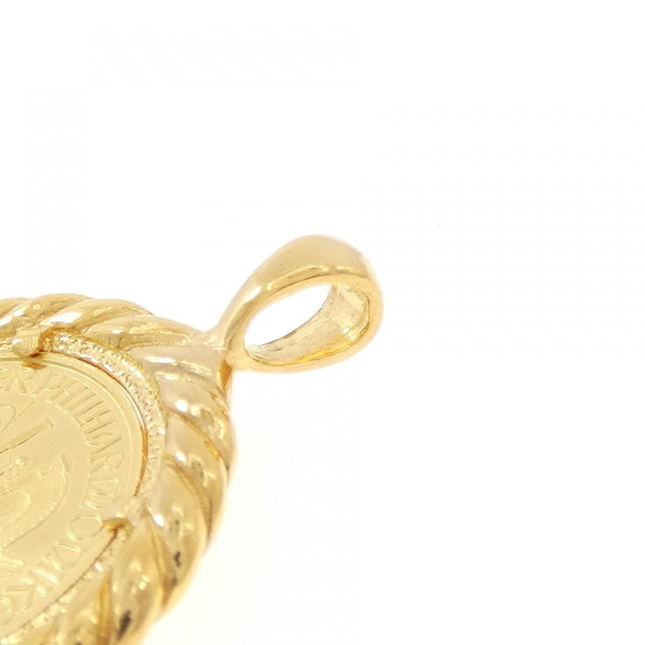 K24YG(枠) コイン ペンダント