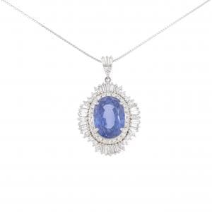 PT900/PT850 サファイヤ ネックレス 14.03CT スリランカ産