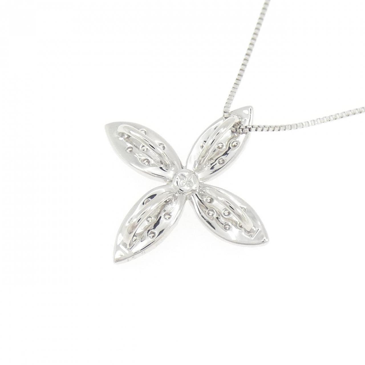 K18WG ダイヤモンド ネックレス 0.27CT