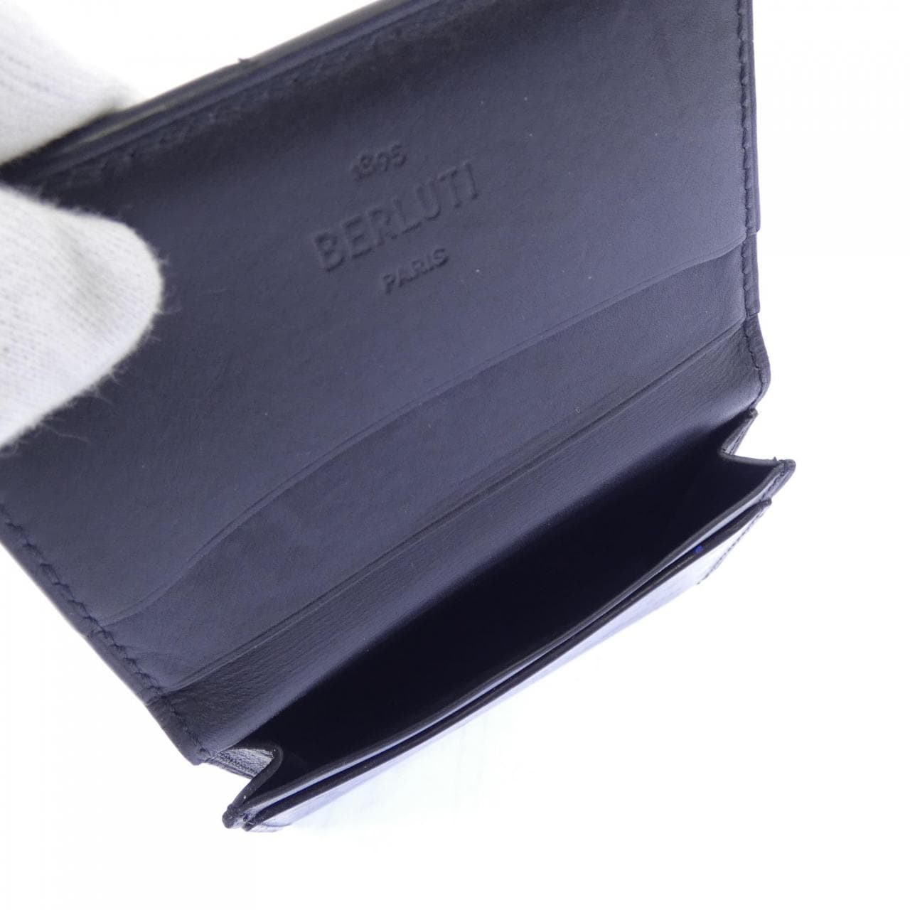 ベルルッティ Berluti インブイアスクリットレザーカードホルダー CARD CASE