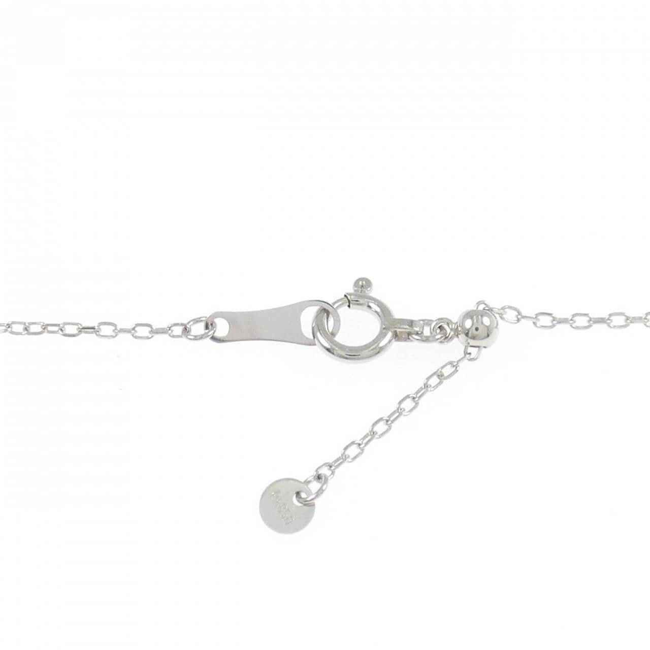 PT950/K18PG/PT850 ダイヤモンド ネックレス 0.188CT FLOP I1 マーキスカット