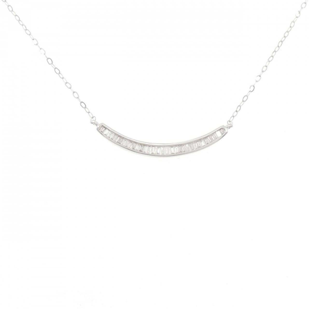 K18WG ダイヤモンド ネックレス 0.20CT