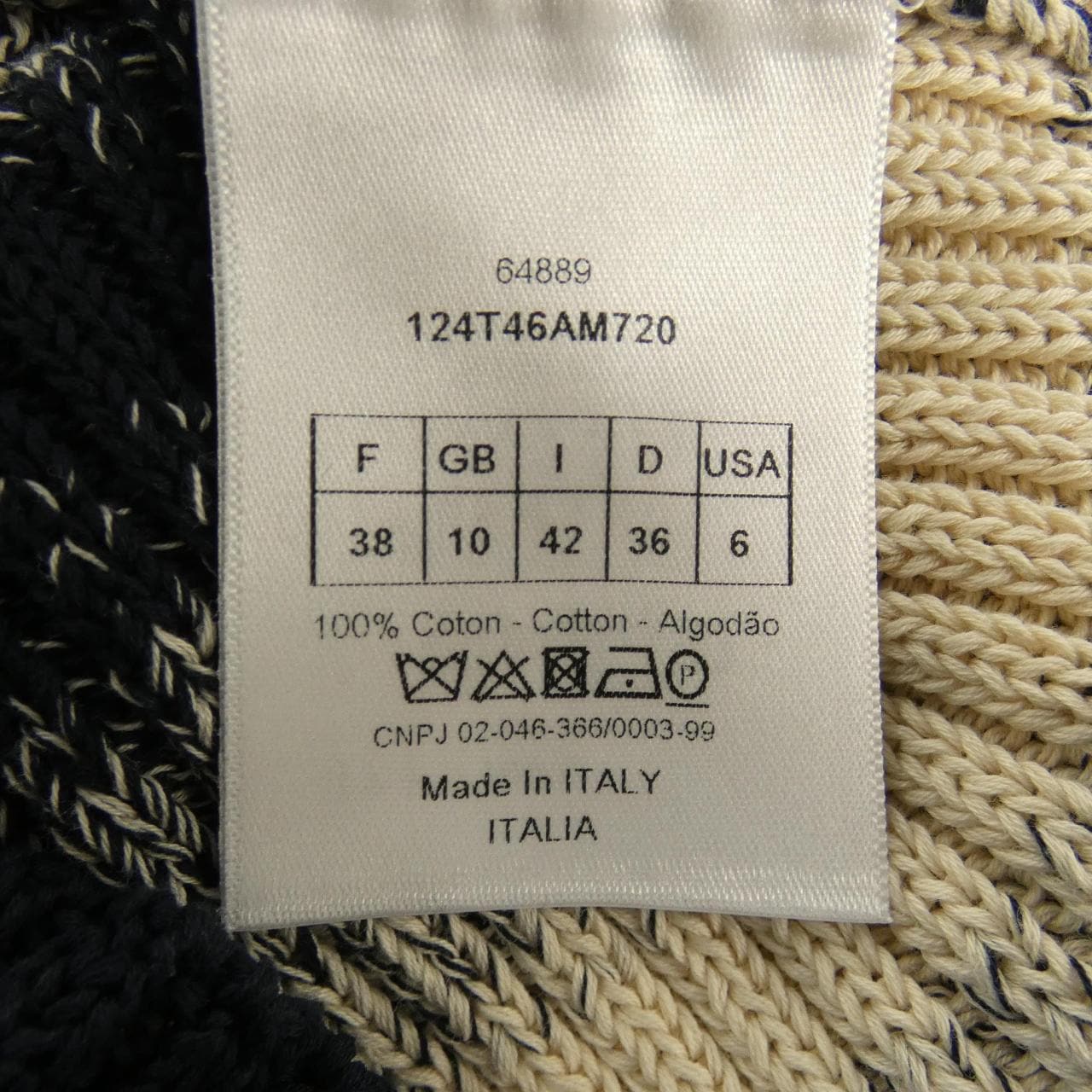 クリスチャンディオール CHRISTIAN DIOR 124T46AM720 タンクトップ