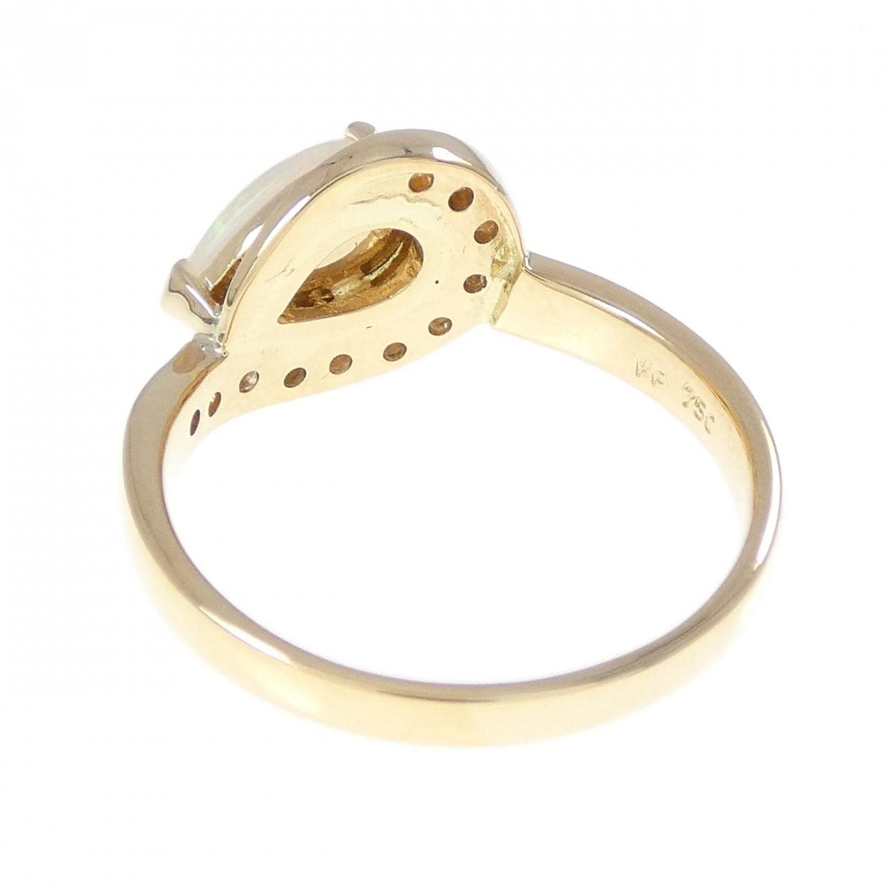 750YG オパール リング