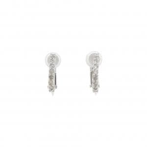 K14WG ダイヤモンド イヤリング