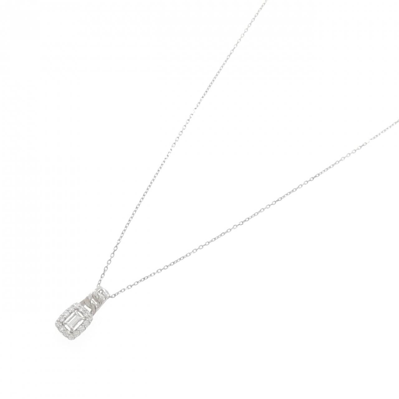 【新品】PT900/PT850 ダイヤモンド ネックレス 0.15CT