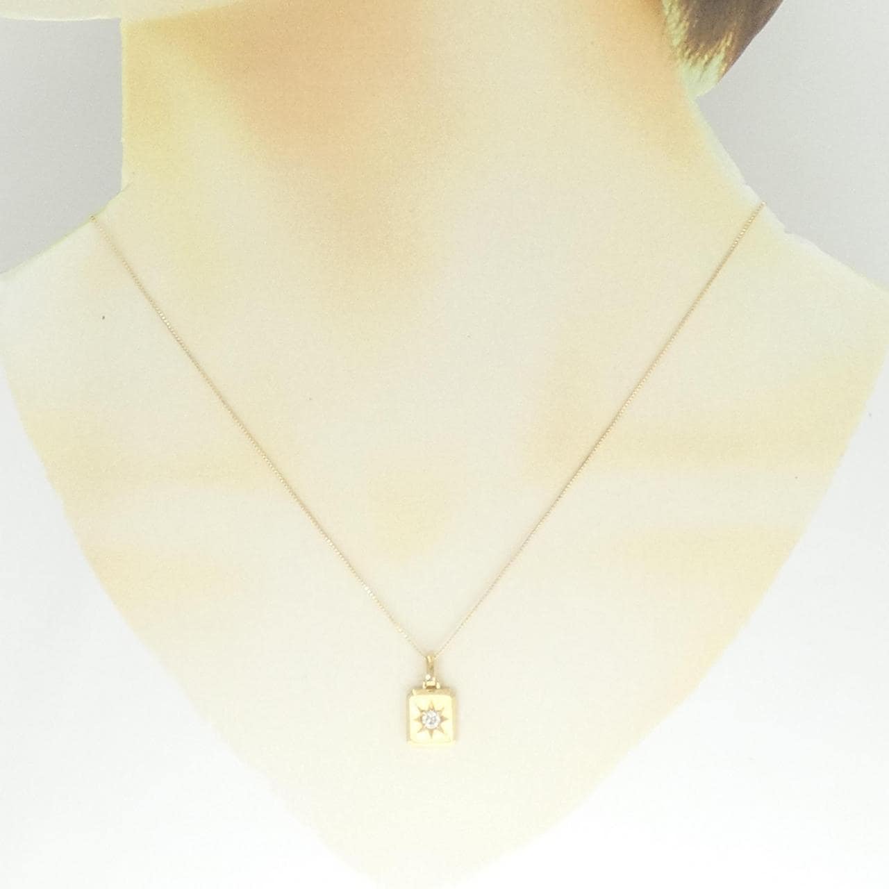K18YG ダイヤモンド ネックレス 0.14CT