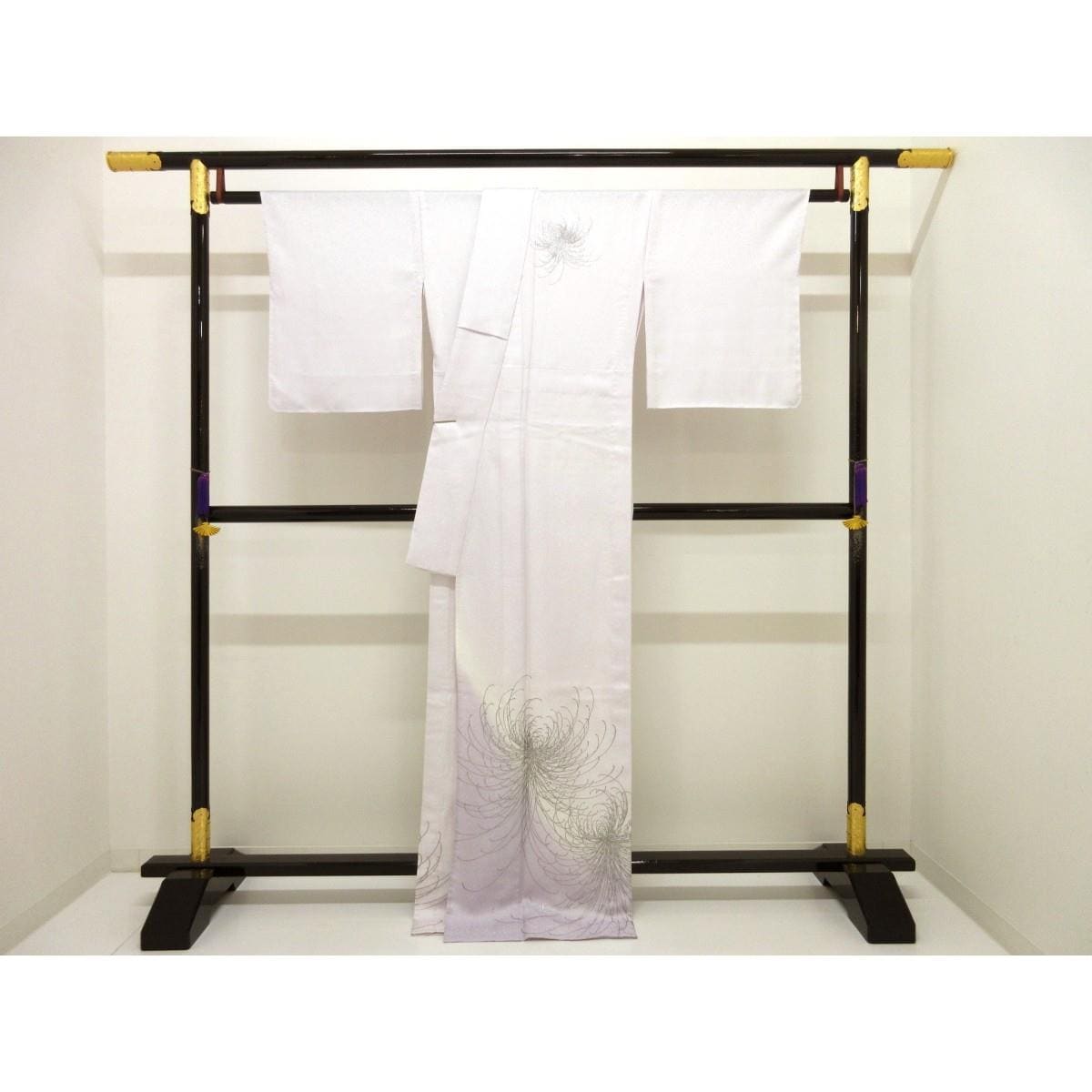 【新品】単衣　訪問着　銀彩加工　ボカシ染