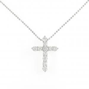 PT900/PT850 クロス ダイヤモンド ネックレス 2.00CT