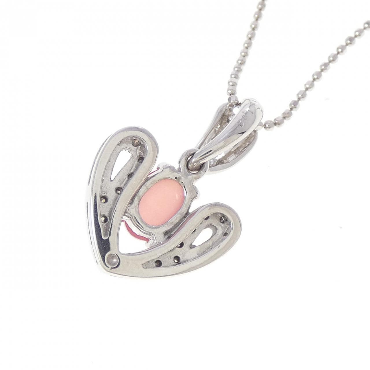 K18WG/750WG バスタマイト ネックレス 1.02CT