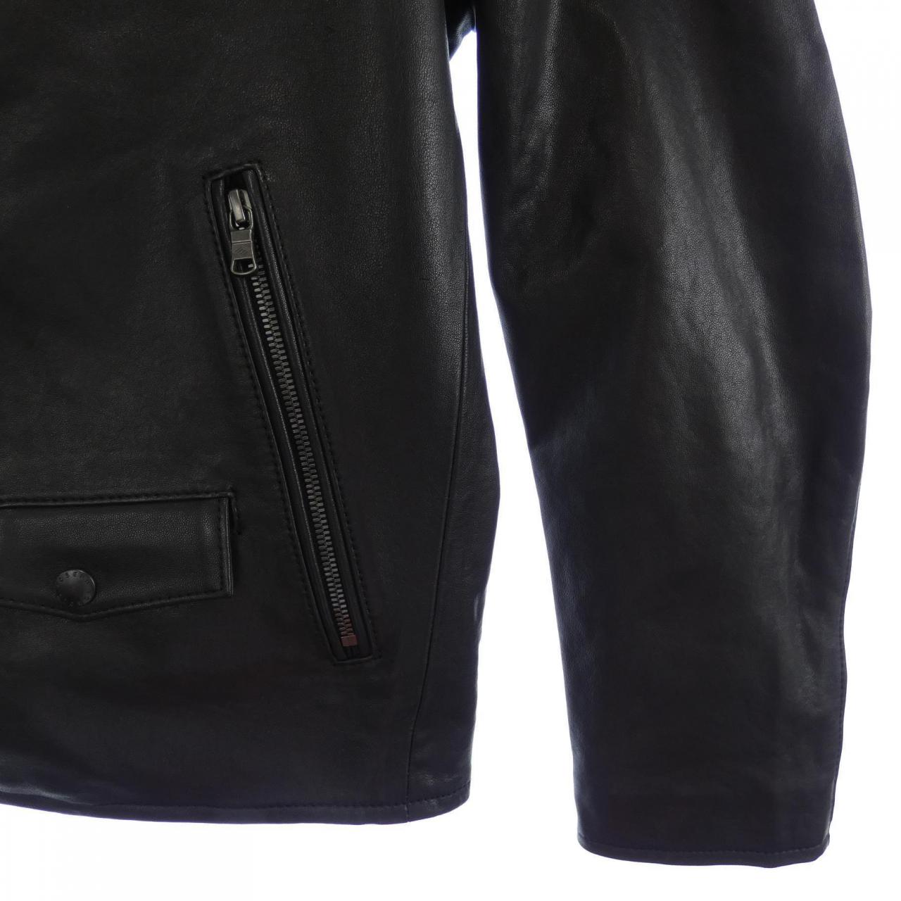ジョセフアブード JOSEPH ABBOUD レザーライダースジャケット