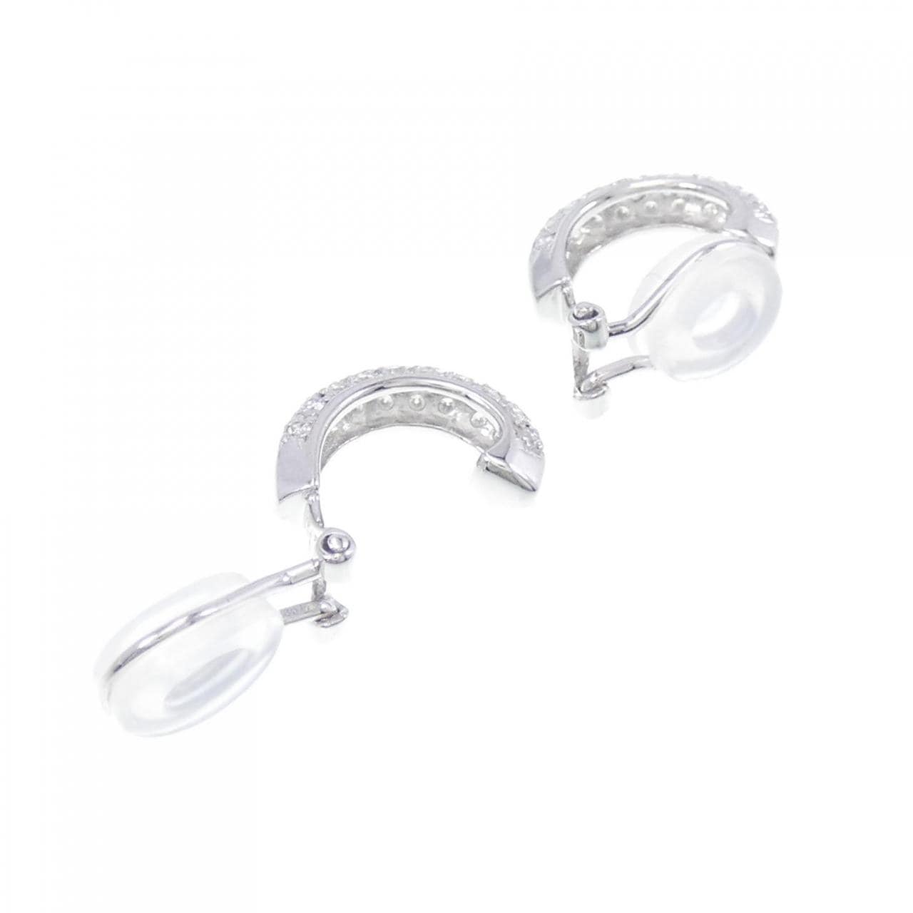 PT/K14WG/K18WG Pave Diamond Earrings 0.60CT