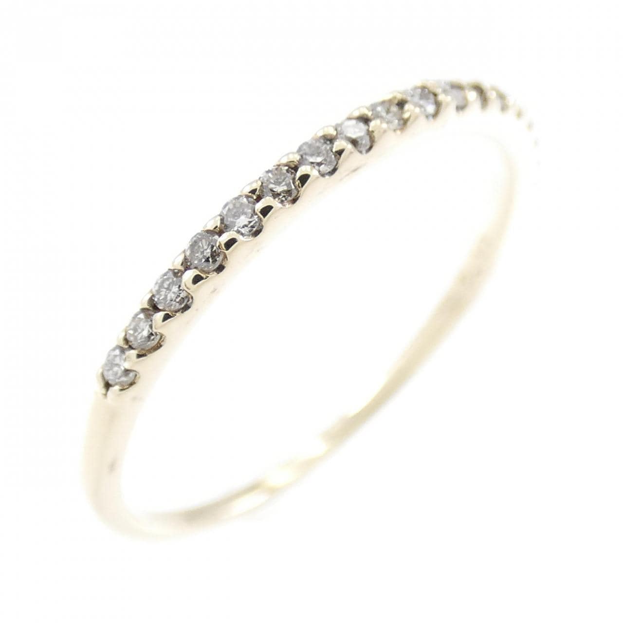 K10YG Half Eternity Diamond Ring 0.10CT