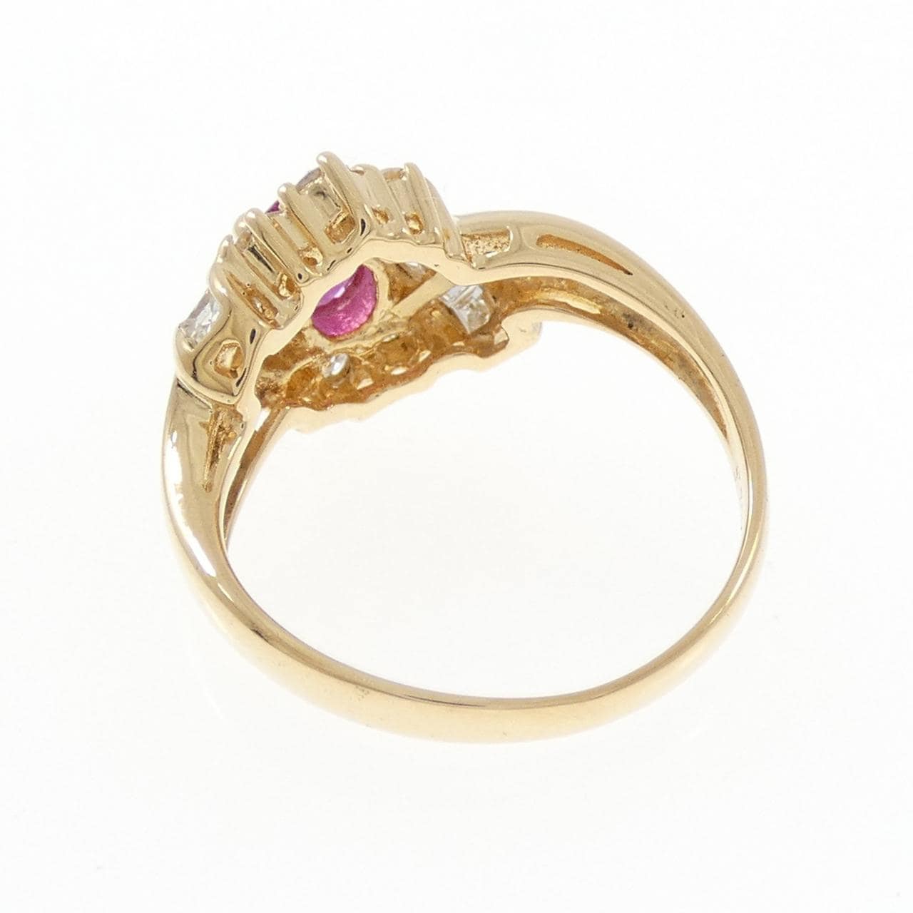 K18YG ルビー リング 0.67CT