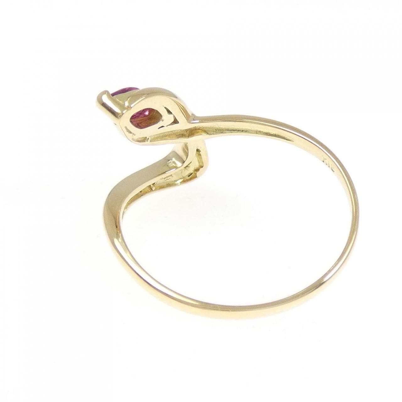 K18YG ルビー リング