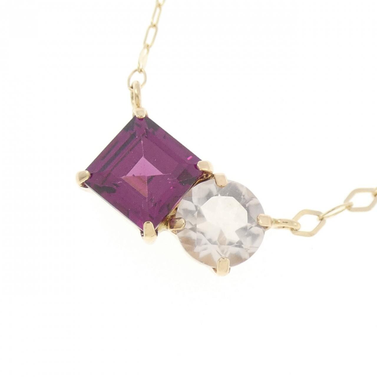 K10YG Garnet Necklace