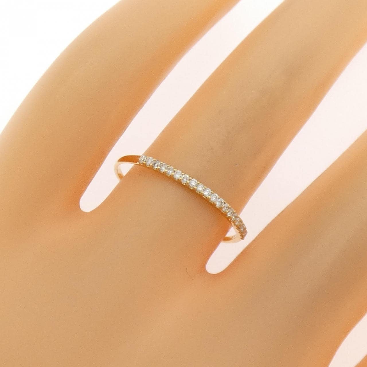 【リメイク】K18YG ダイヤモンド リング 0.10CT