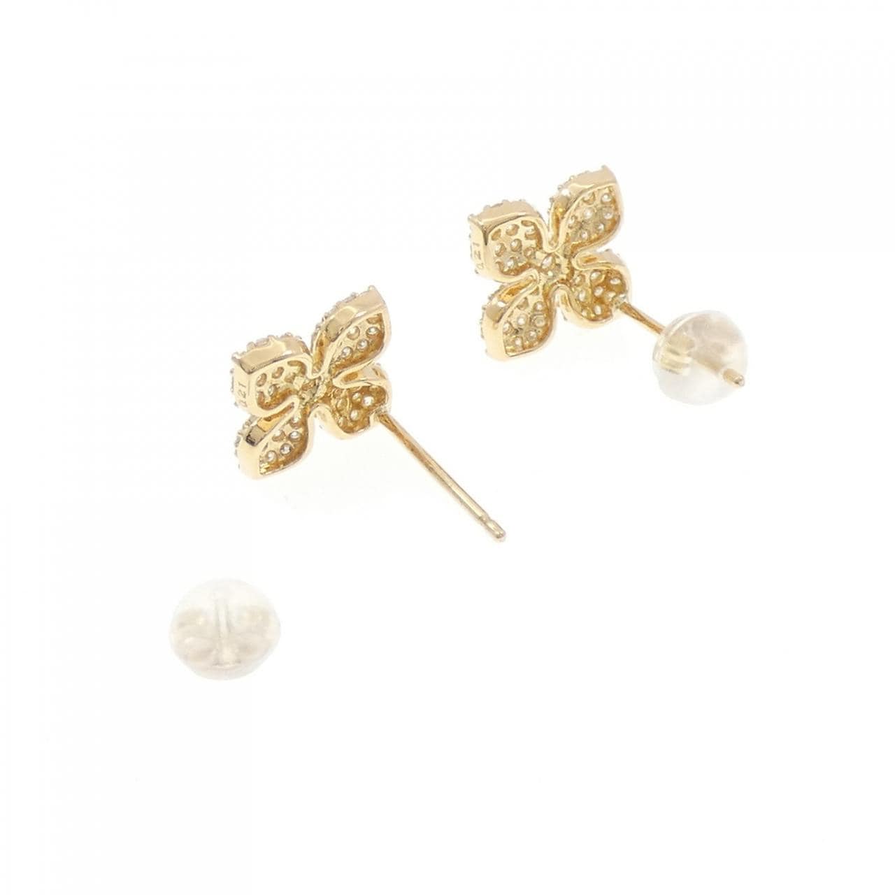 K18YG鑽石耳環 0.42CT