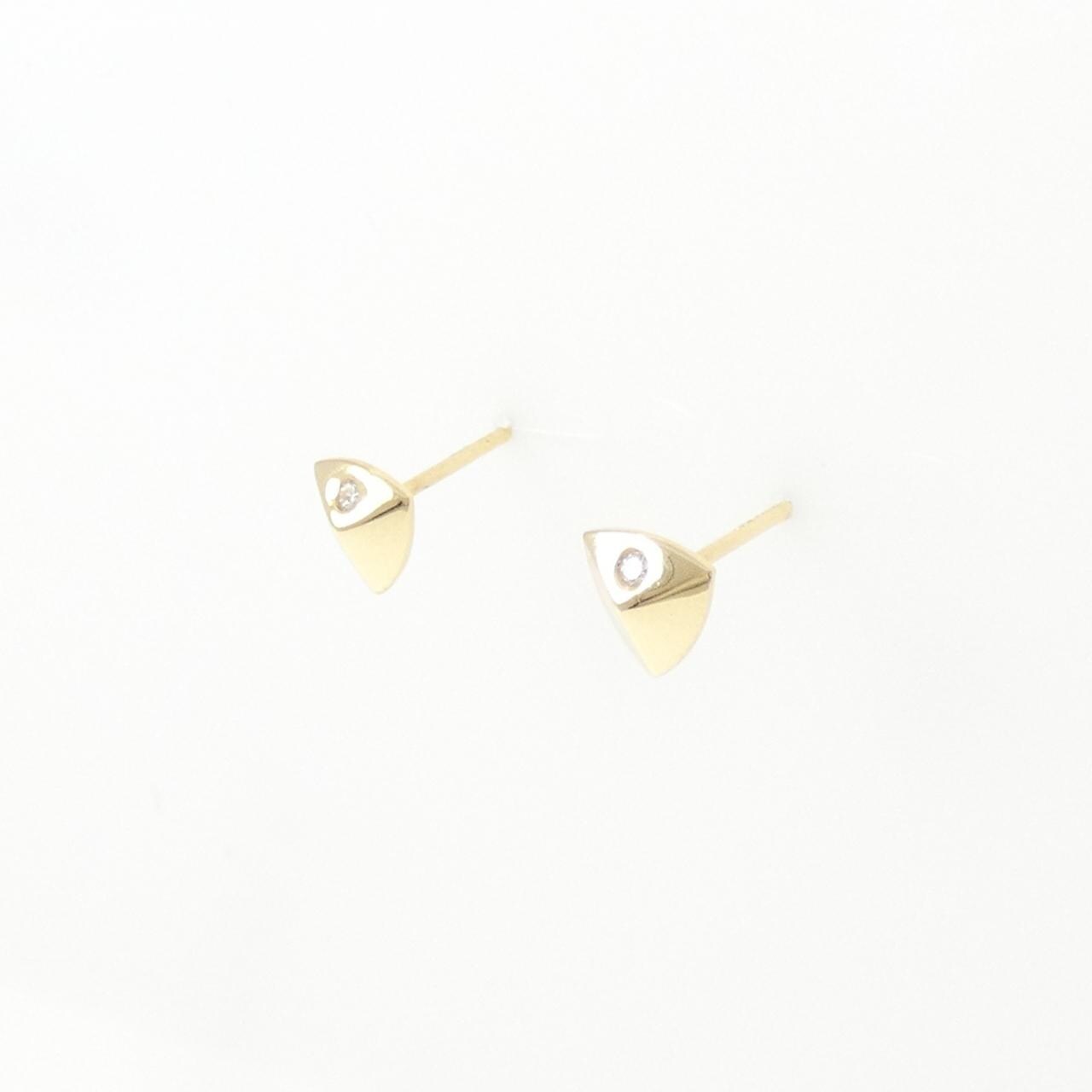 K18YG ダイヤモンド ピアス 0.02CT