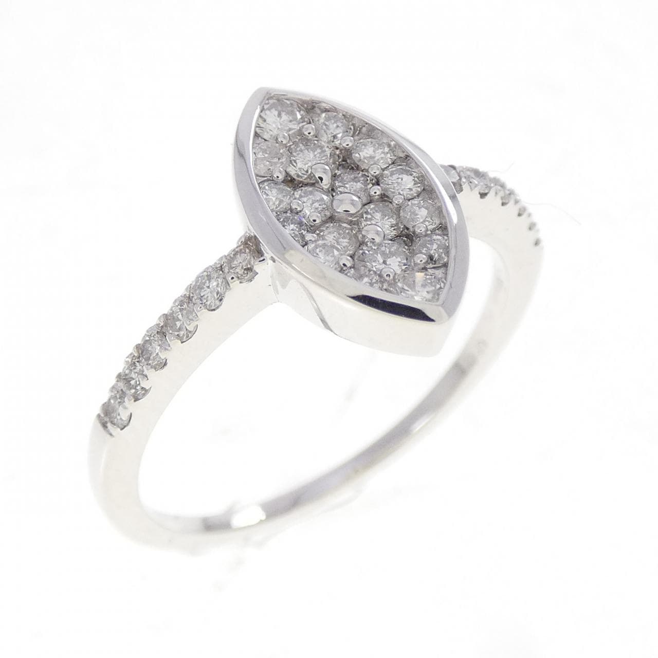 K18WG ダイヤモンド リング 0.5CT