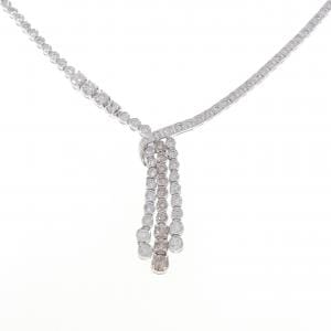 K18WG ダイヤモンド ネックレス 25.0CT