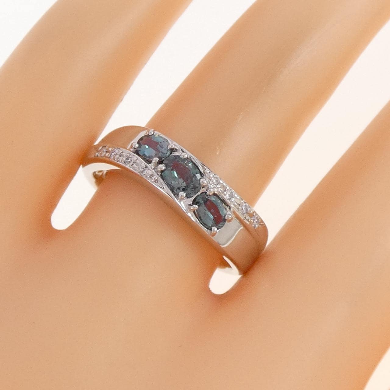 PT900 アレキサンドライト リング 0.52CT