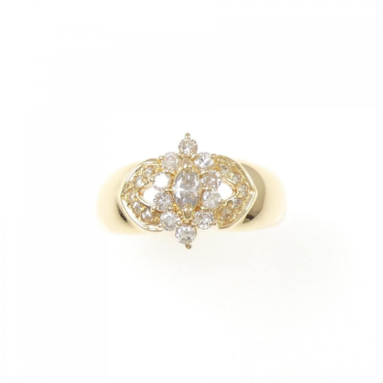 K18YG ダイヤモンド リング 0.12CT