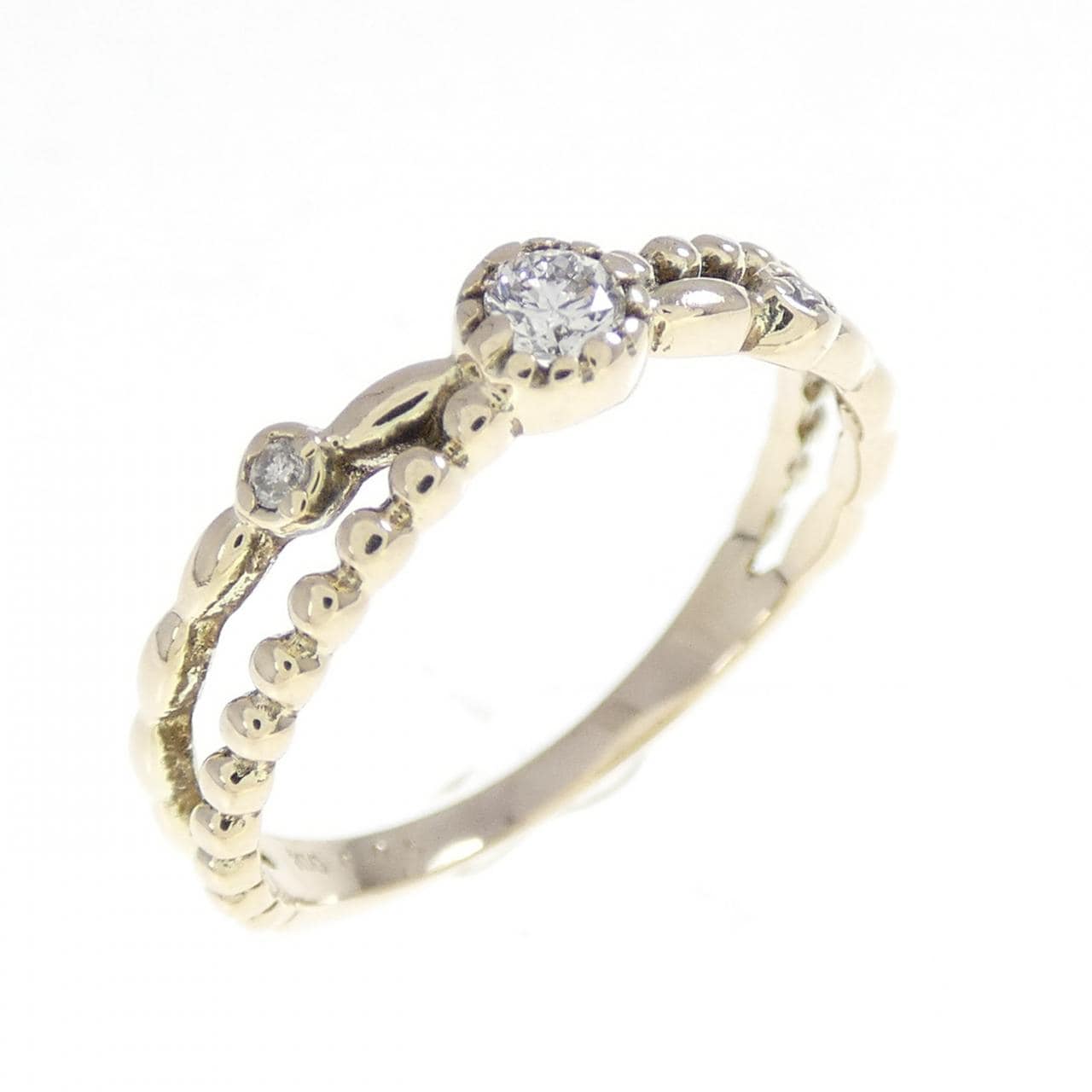 K10YG ダイヤモンド リング 0.06CT