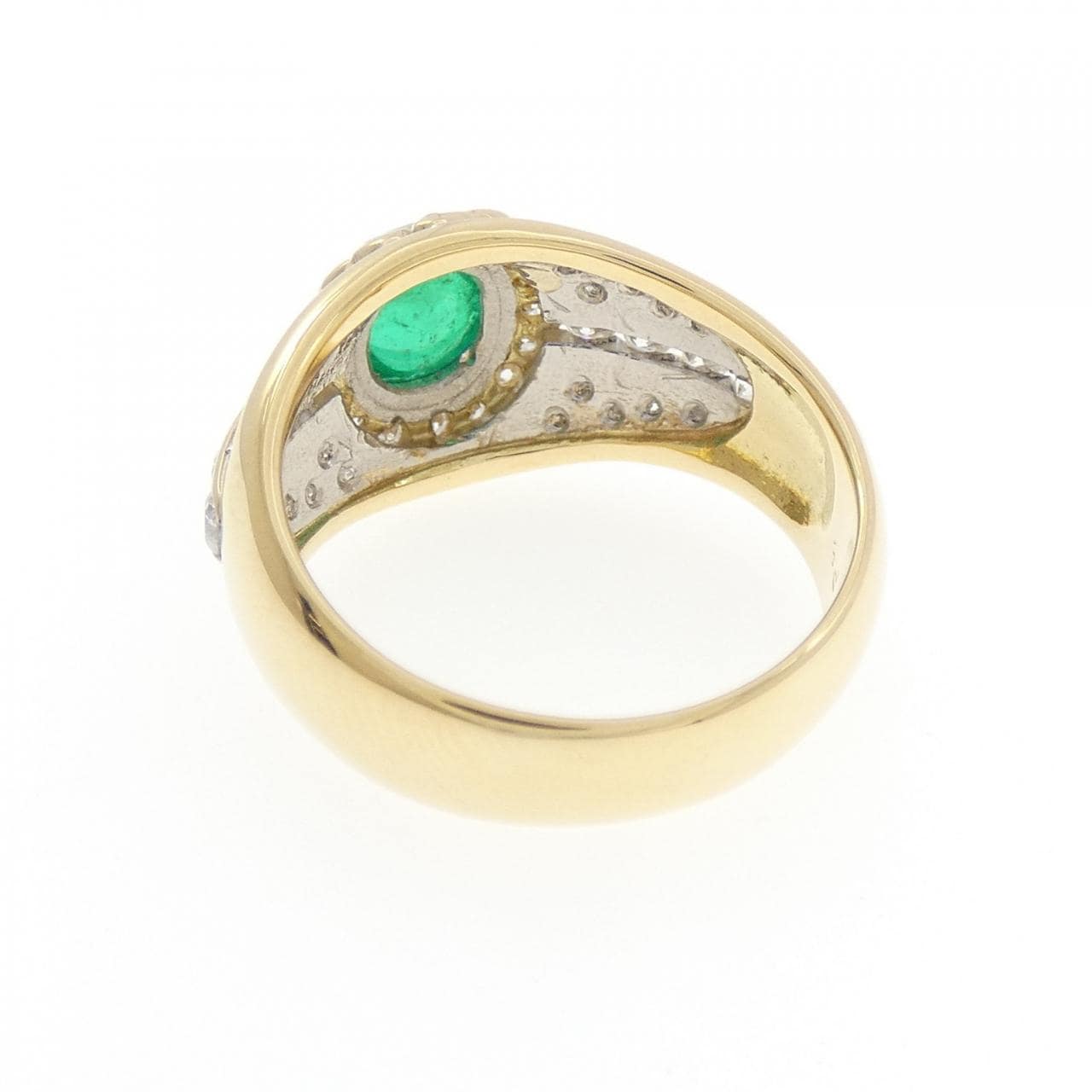 K18YG/PT翡翠戒指0.92CT