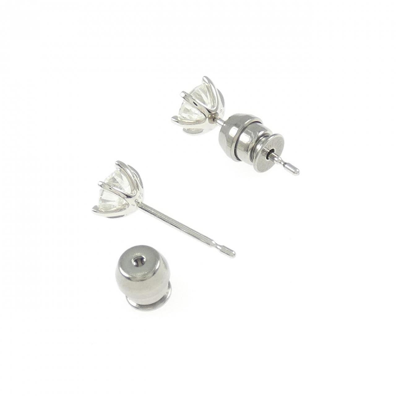 【リメイク】PT900/ST ダイヤモンド ピアス 0.501CT 0.568CT H I1 GOOD-FAIR