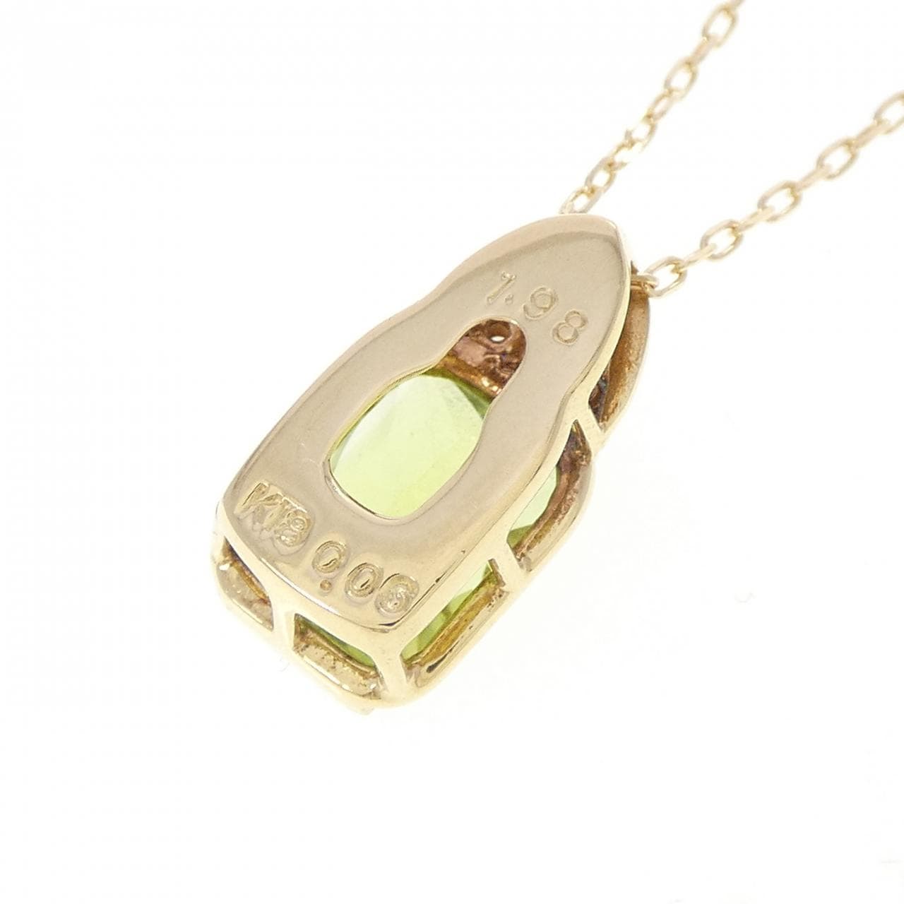 K18YG ペリドット ネックレス 1.98CT