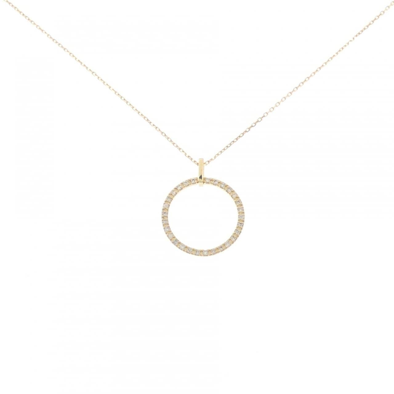 K18YG ダイヤモンド ネックレス 0.15CT