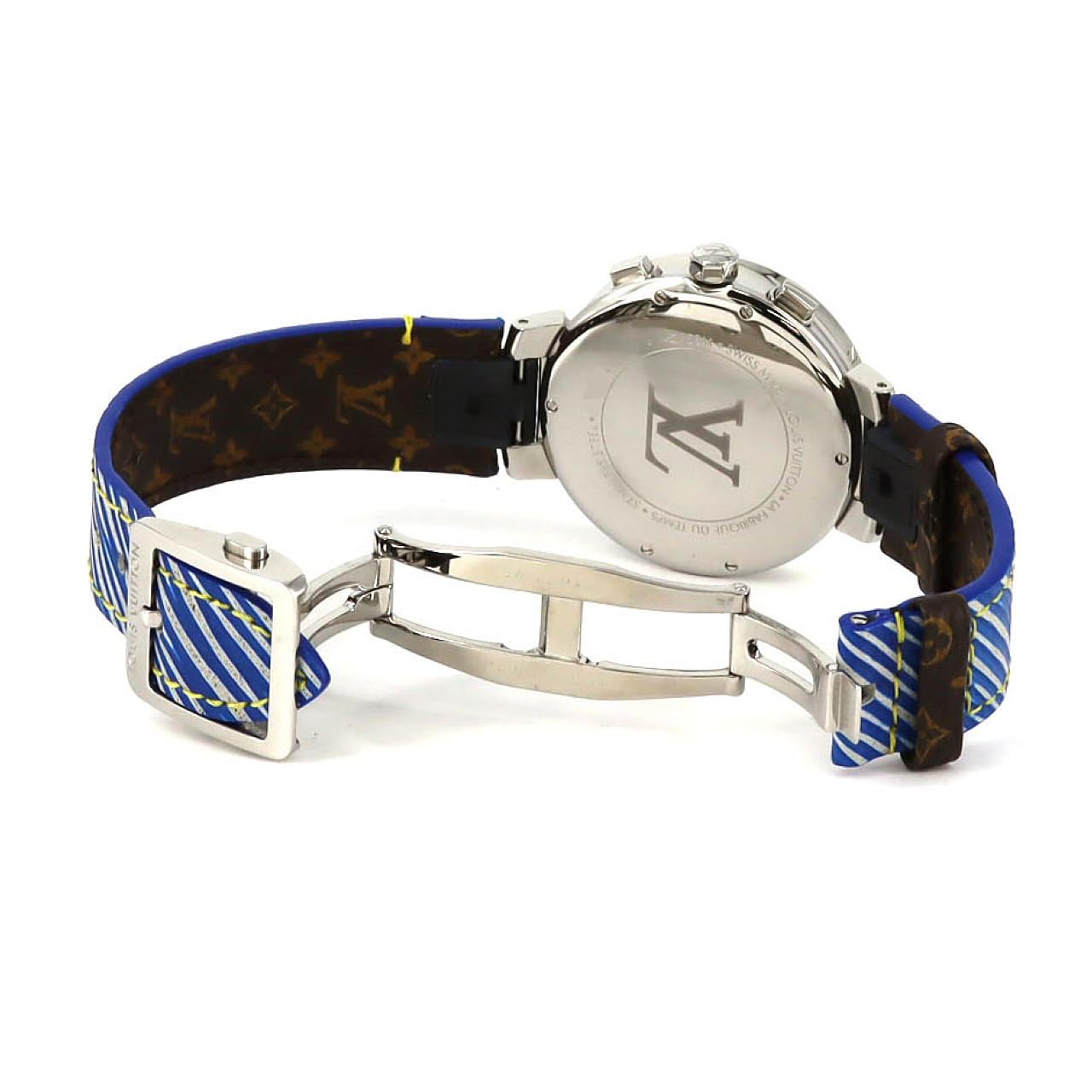 ルイヴィトン タンブールムーンスタークロノ･12P･ラグD Q8H00 SS クォーツ