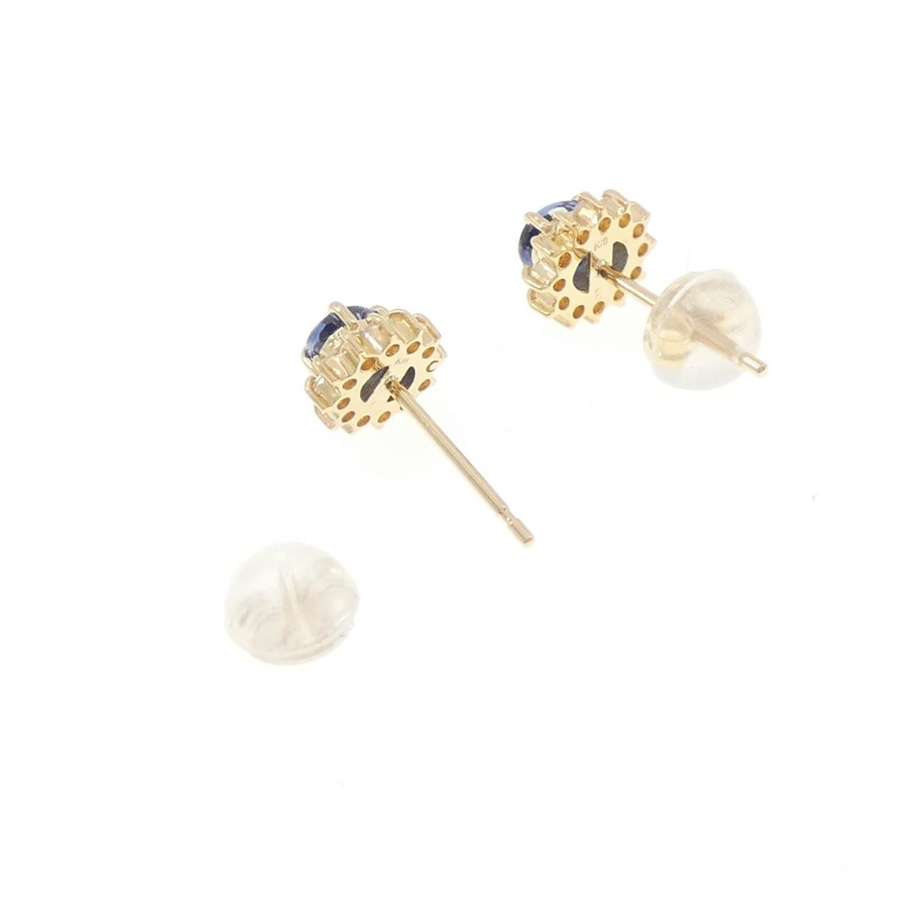 K18YG サファイヤ ピアス 0.3CT