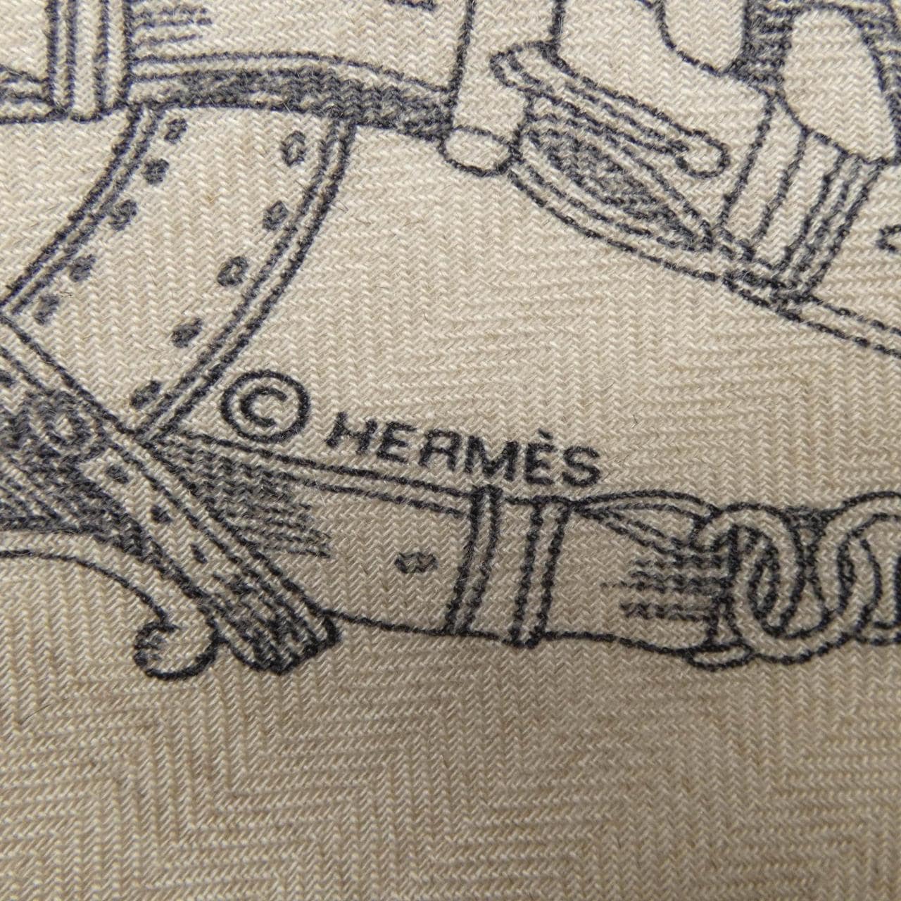 エルメス HERMES LES CHEVAUX DECHAINES H244096S カレジェアン140 ショール